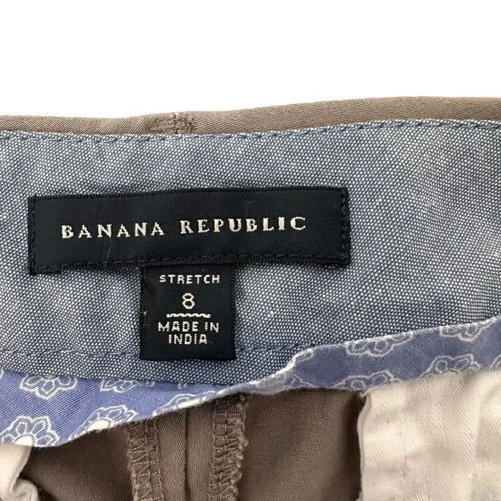 Banana Republic Women's Gray Chino Shorts size 8